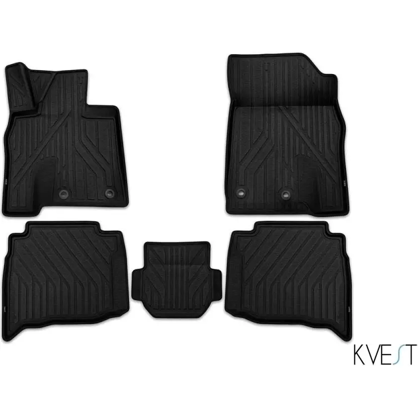 Коврики в салон полиуретан черный цвет Kvest 1437106653 kvestlex00002k O4TT2 M2 1I1N - Изображение 1