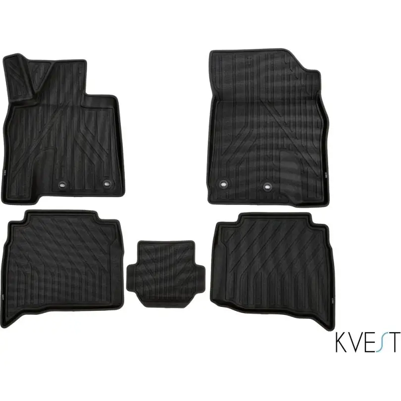 Коврики в салон полиуретан черный цвет серый цвет Kvest UZYMDV kvestlex00002k1 I9LBPJ V 1437106652 - Изображение 1
