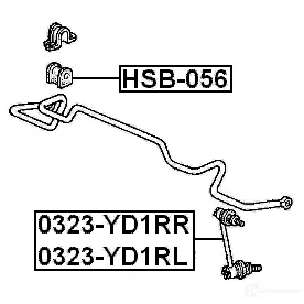 Стойка стабилизатора, тяга FEBEST 4056111033983 1270591596 0323yd1rl V P4DW изображение 1