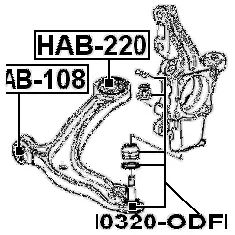 Шаровая опора FEBEST 0320odf 532472956 WY3L 9 4056111102412 изображение 1
