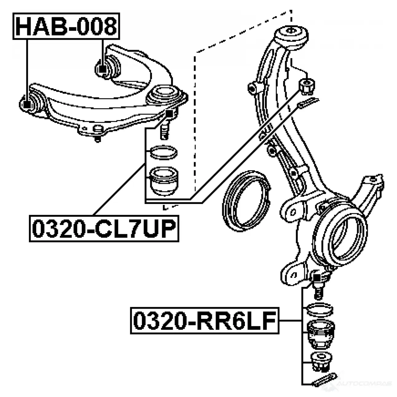 Шаровая опора FEBEST 3822701 0320rr6lf XY Q6MM 4056111095431 изображение 1