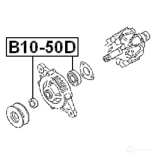 Подшипник FEBEST 3825685 4056111019734 3MBB H b1050d изображение 1