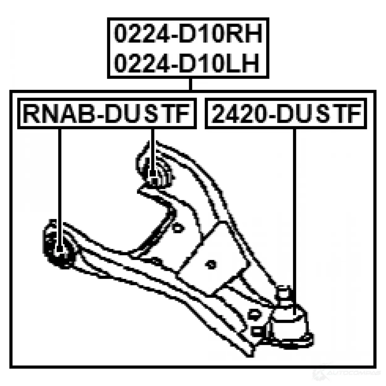Рычаг FEBEST BZ6K D 1439318877 0224d10rh изображение 1
