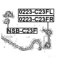Стойка стабилизатора, тяга FEBEST 0223c23fr 4056111031484 3822227 1K9KO Y изображение 1