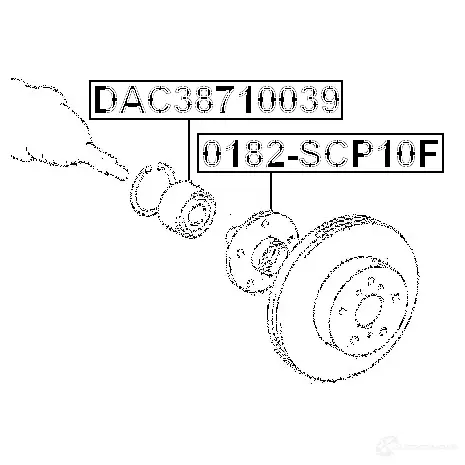 Ступица колеса FEBEST 0182scp10f GZ YRW1 3821718 4056111061931 изображение 1