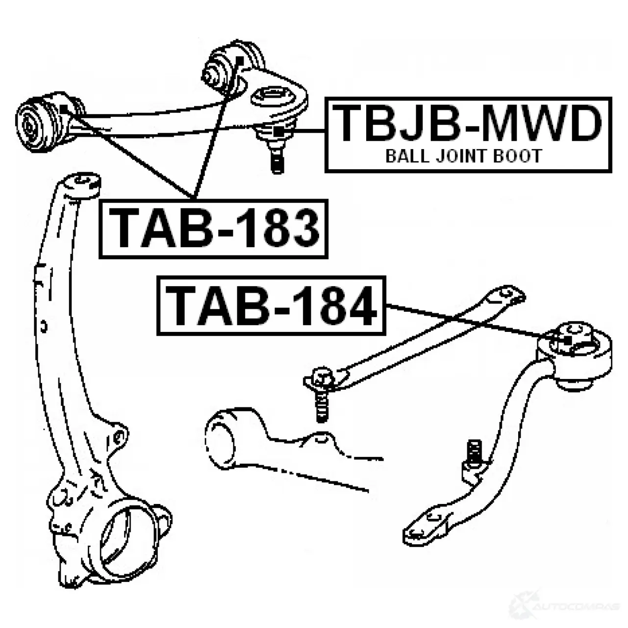 Сайлентблок FEBEST MO 62X23 tab184 4056111002934 3829334 изображение 1