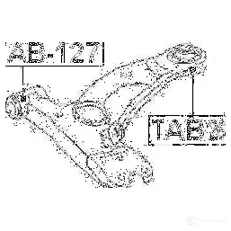 Сайлентблок FEBEST 3829289 4056111003467 tab127 RQ2 1VL изображение 1