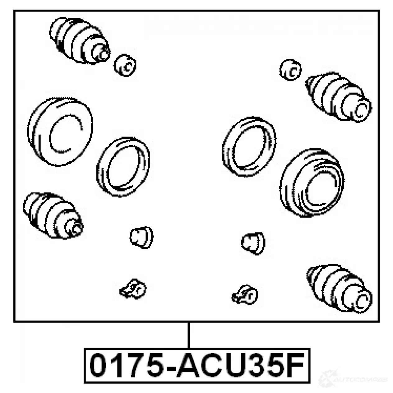 Ремкомплект суппорта FEBEST 3821508 0175acu35f 4056111048802 AL HYS изображение 1