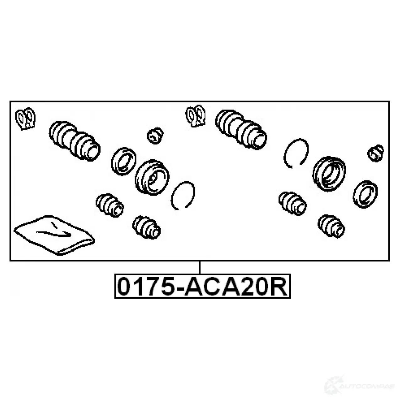 Ремкомплект суппорта FEBEST 08EA E4Q 0175aca20r 3821500 4056111049045 изображение 1