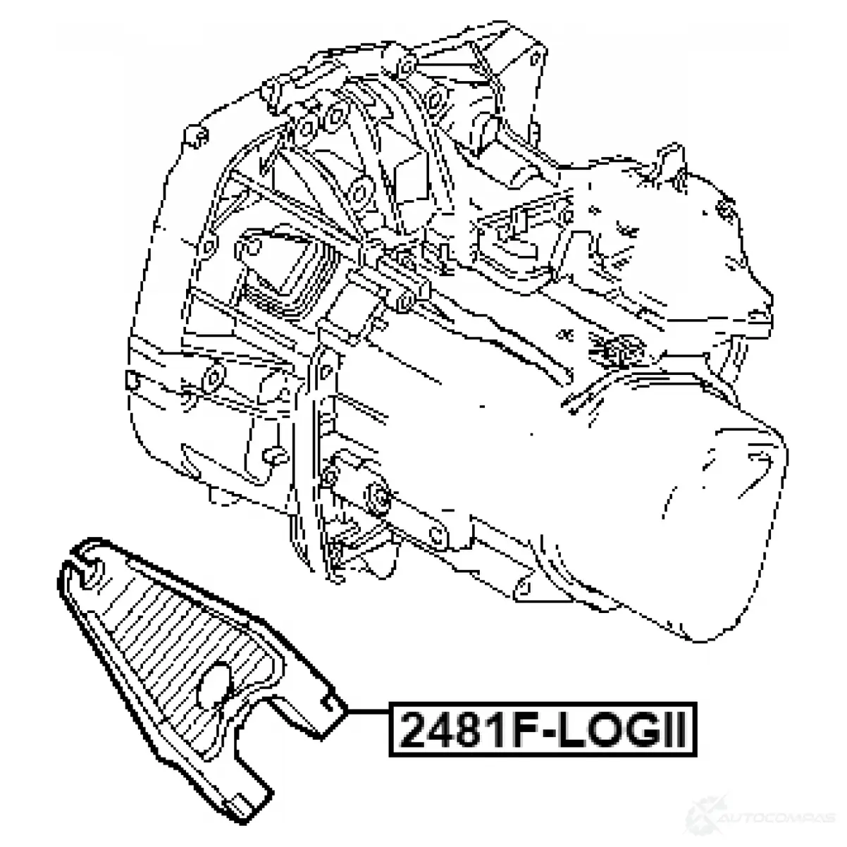 Возвратная вилка, система сцепления FEBEST 2481F-LOGII EIE 5AVC 1440024339 изображение 1