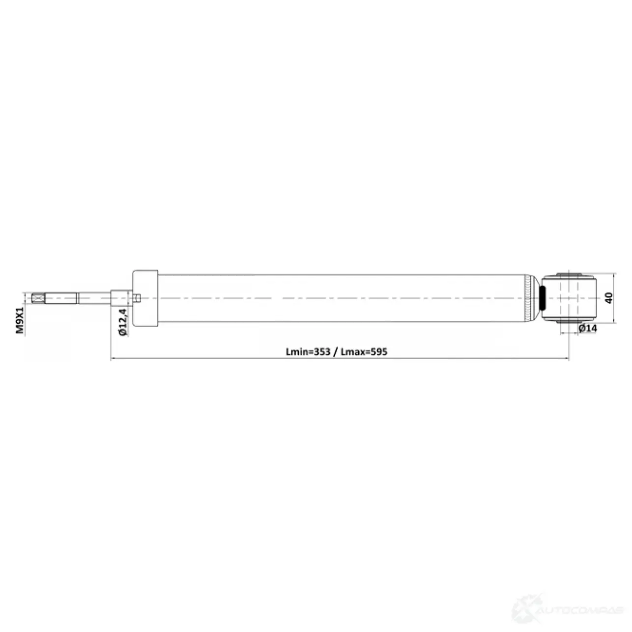 Амортизатор FEBEST 1440024319 F7W5K DV 24110-007R изображение 1