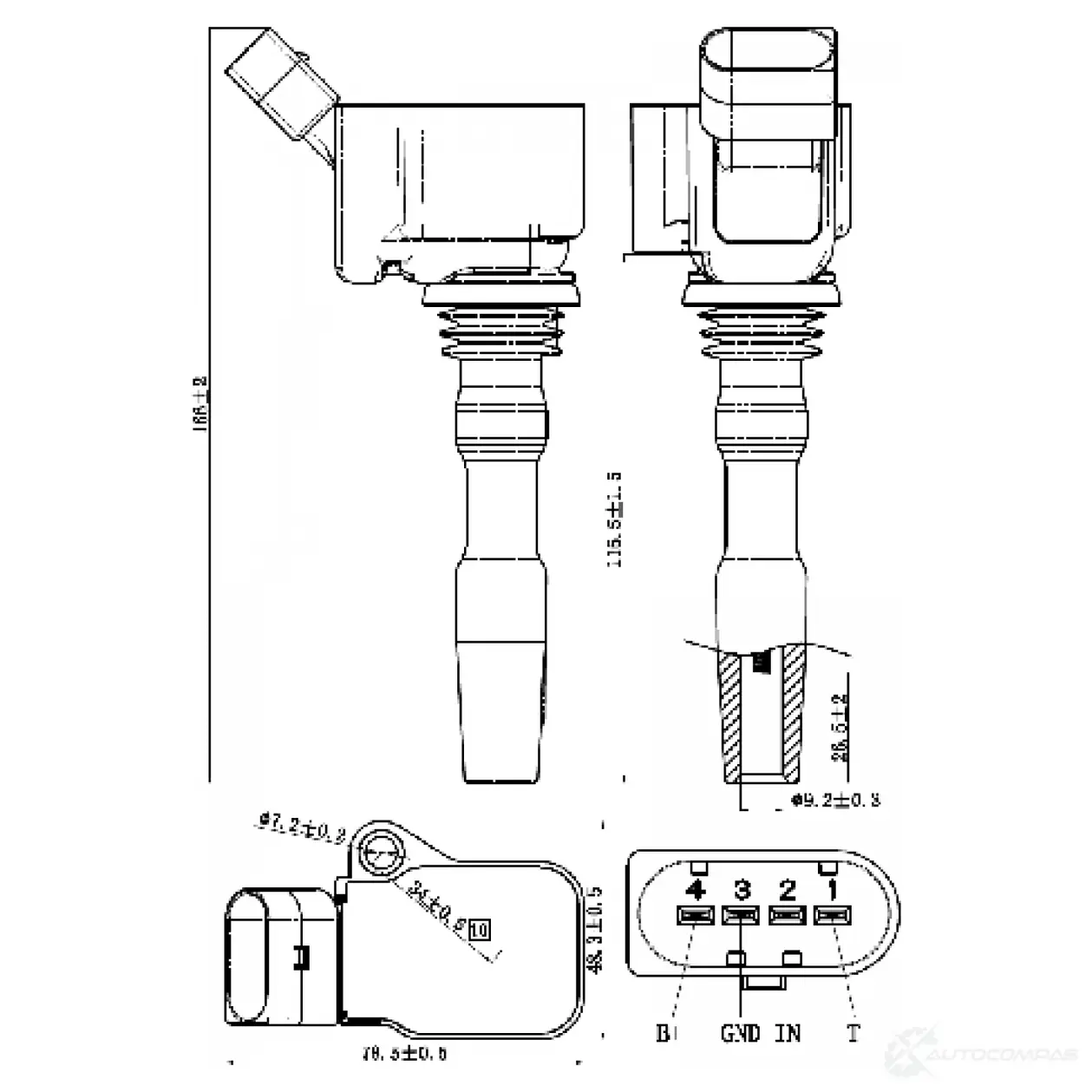 Катушка зажигания FEBEST 23640-003 O6AOO8 7 1440024300 изображение 1