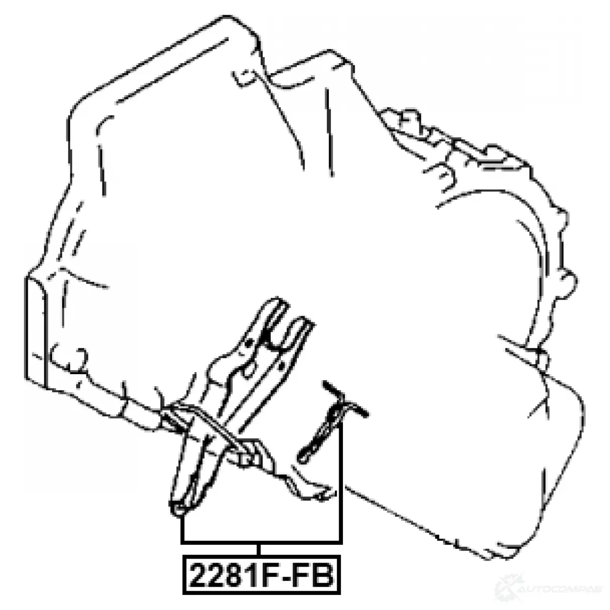 Возвратная вилка, система сцепления FEBEST 2281F-FB F0 UDD 1440024276 изображение 1