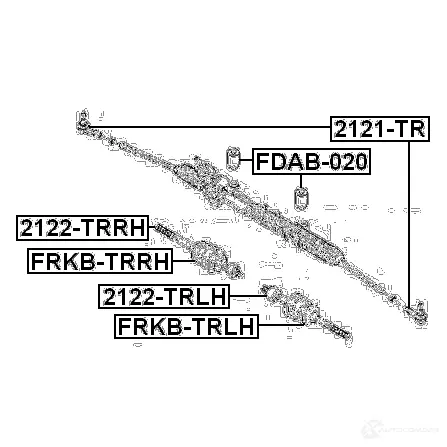 Рулевой наконечник FEBEST 3824797 WAZQ WW 4056111047409 2121tr изображение 1