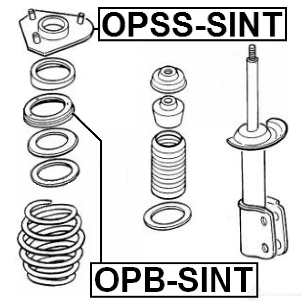 Опорный подшипник FEBEST 7 YGCSO 3828863 4056111055510 opbsint изображение 1