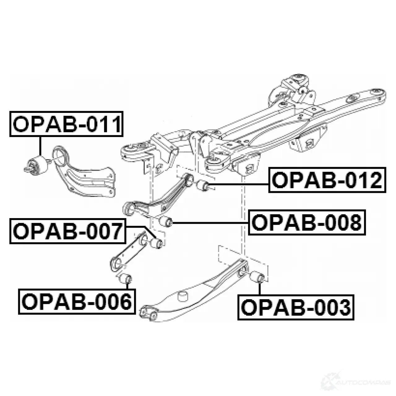 Сайлентблок FEBEST opab012 4056111106595 151825553 H Q7FV изображение 1