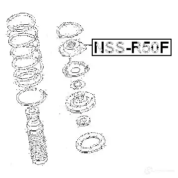 Крепление амортизаторов FEBEST 4056111053165 4 OPO0C7 3828833 nssr50f изображение 1