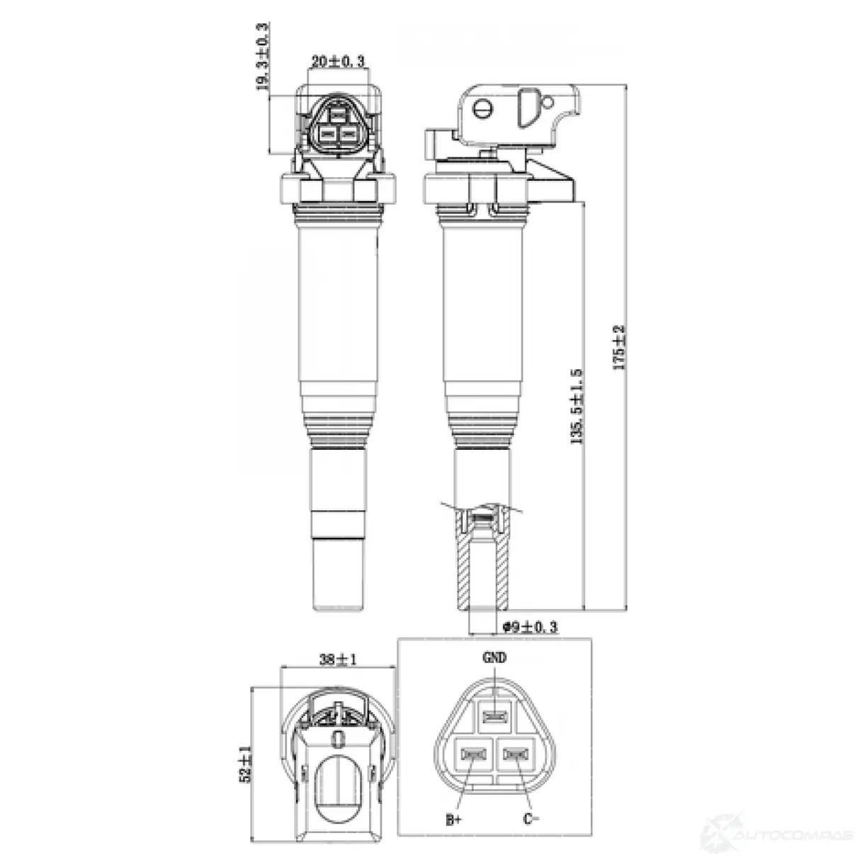 Катушка зажигания FEBEST HJSW J 1440024223 19640-001 изображение 1