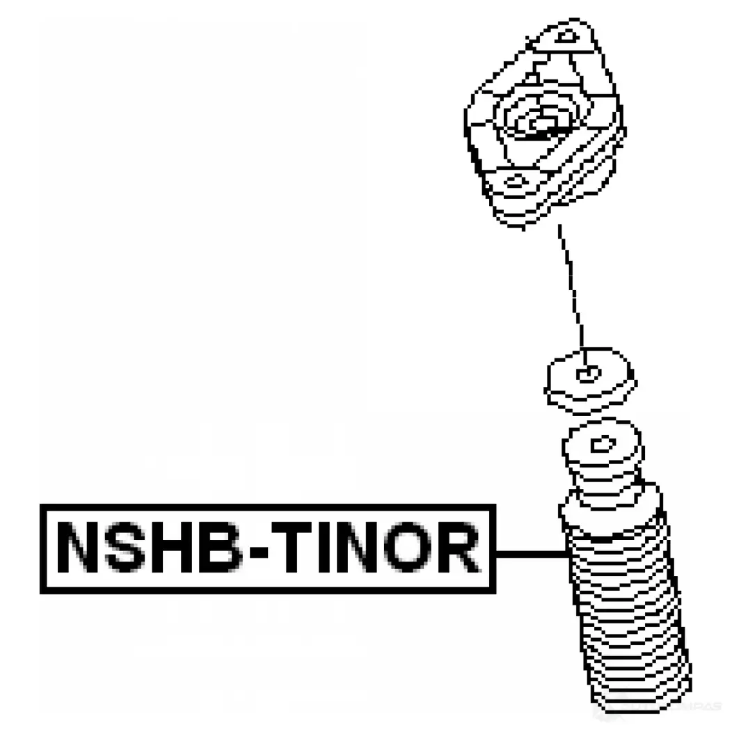 Пыльник амортизатора FEBEST 4056111015675 Z OKEN nshbtinor 3828787 изображение 1