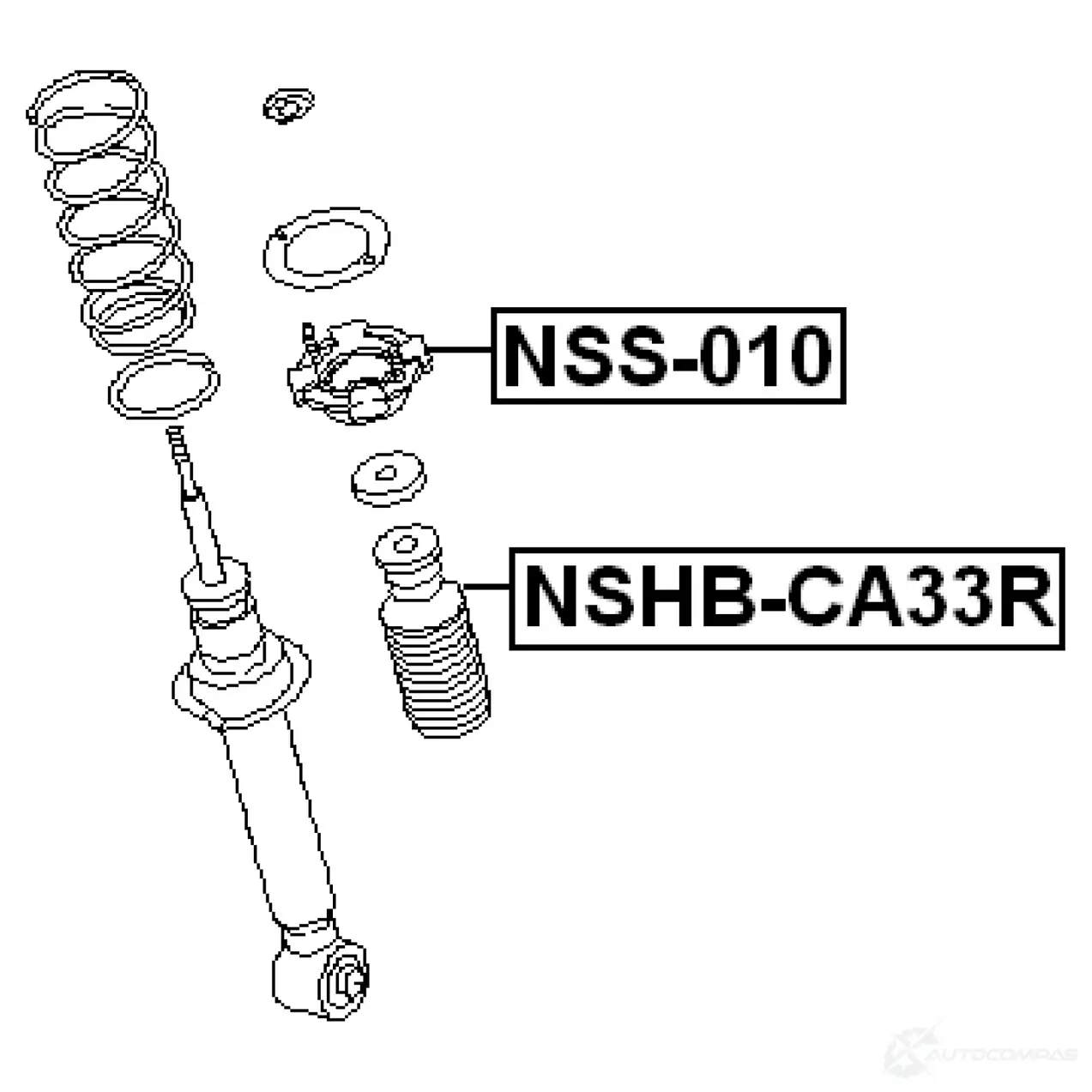 Пыльник амортизатора FEBEST C5 CU9 nshbca33r 3828753 4056111015781 изображение 1