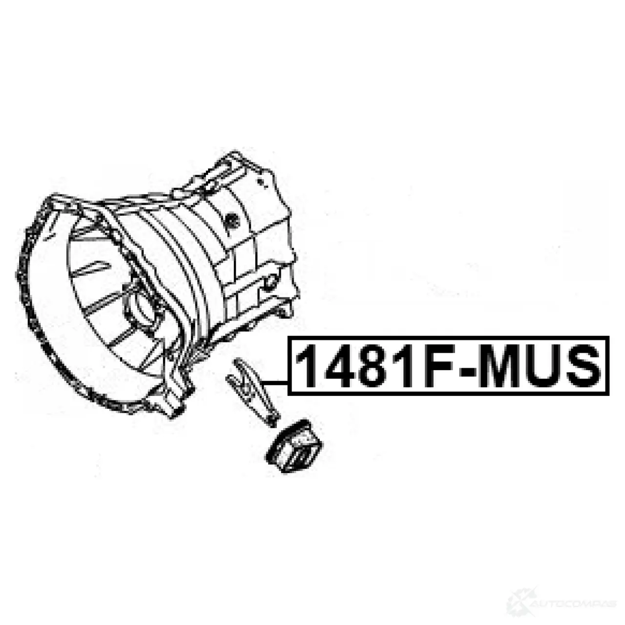 Возвратная вилка, система сцепления FEBEST 1481F-MUS H8T CZ 1440024186 изображение 1