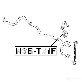 Втулка стабилизатора FEBEST 3828713 nsbt31f 4056111034669 R5UIP H изображение 1