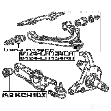 Рычаг FEBEST ZW GBQVT 0124lh154lh 4056111075631 3821306 изображение 1