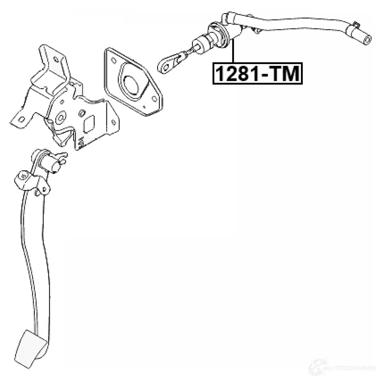 Главный цилиндр, система сцепления FEBEST MVM8 24 1281-TM 1440024169 изображение 1