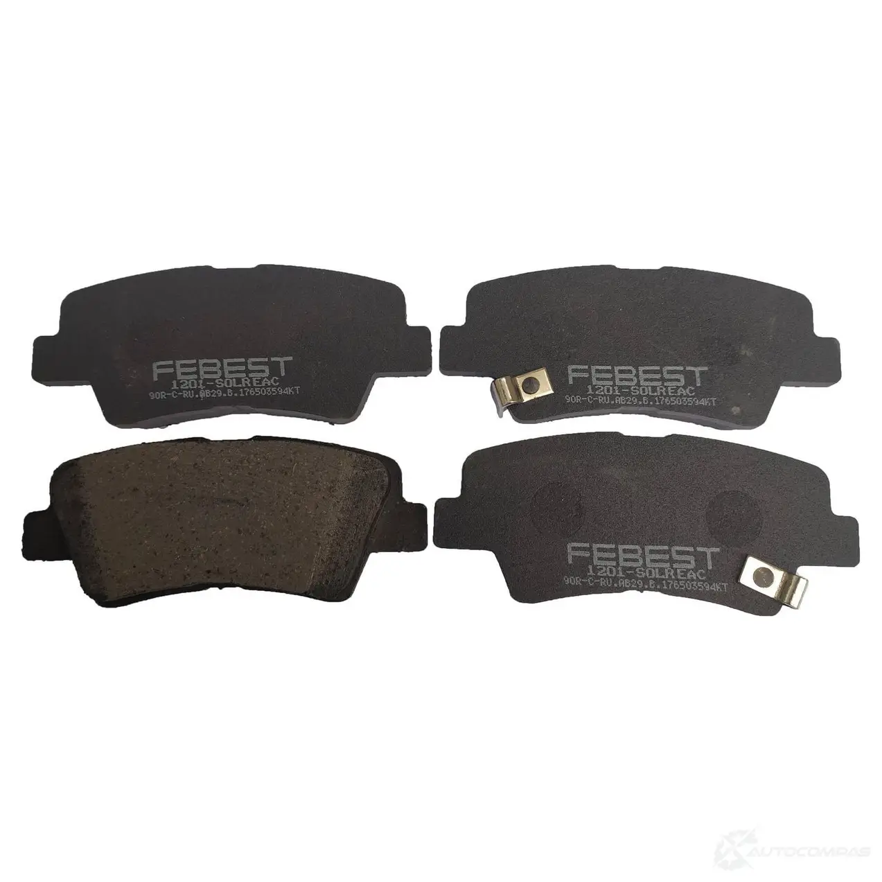 Тормозные колодки, комплект FEBEST 1201solr 2D WNH 1437423074 - Изображение 1