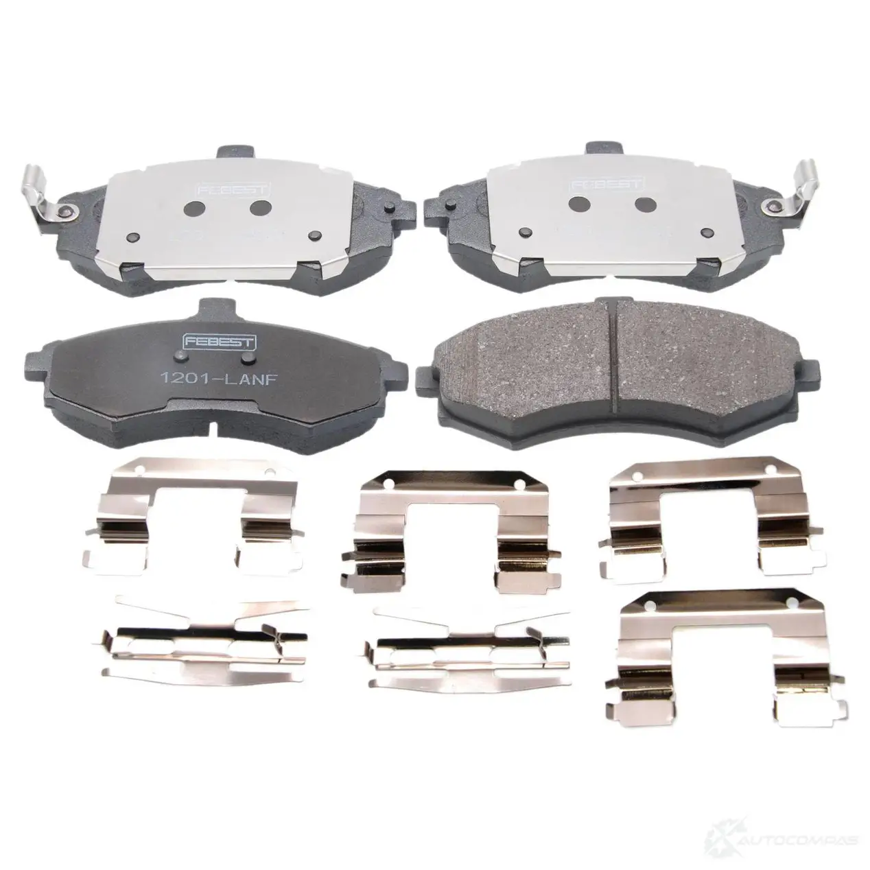 Тормозные колодки, комплект FEBEST 4056111073743 1201lanf 3824044 WOO 46 - Изображение 1