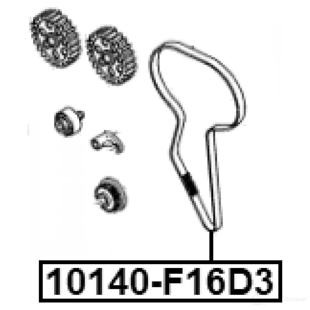 Ремень ГРМ FEBEST 10140f16d3 UBKDG9 P 1436947156 изображение 1