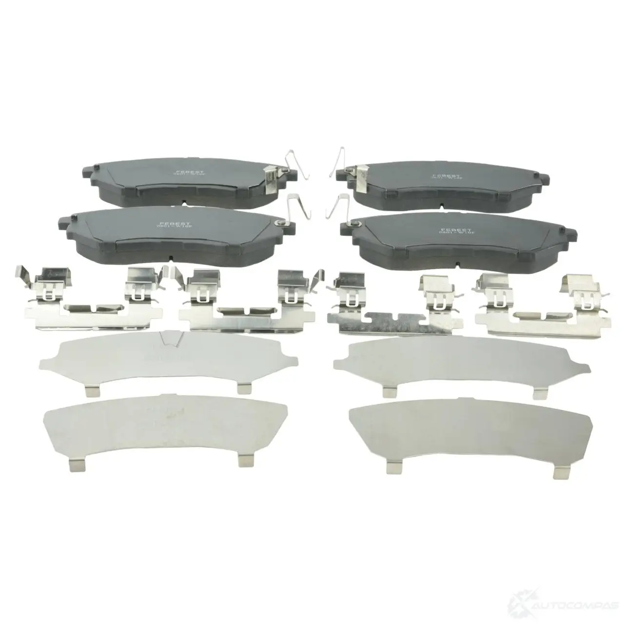 Тормозные колодки, комплект FEBEST 3823904 R6 9TBO 4056111093505 0801w10f изображение 0