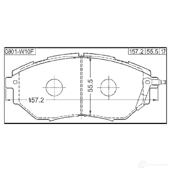 Тормозные колодки, комплект FEBEST 3823904 R6 9TBO 4056111093505 0801w10f изображение 1