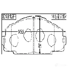 Тормозные колодки, комплект FEBEST 0101klh12f 1286322493 ZA99 3XY изображение 1