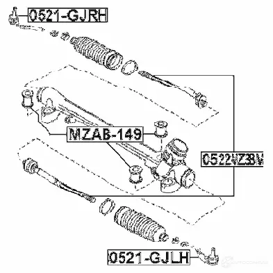 Рулевая тяга FEBEST 3823581 H0 2U8 4056111117942 0522mz3bm изображение 1