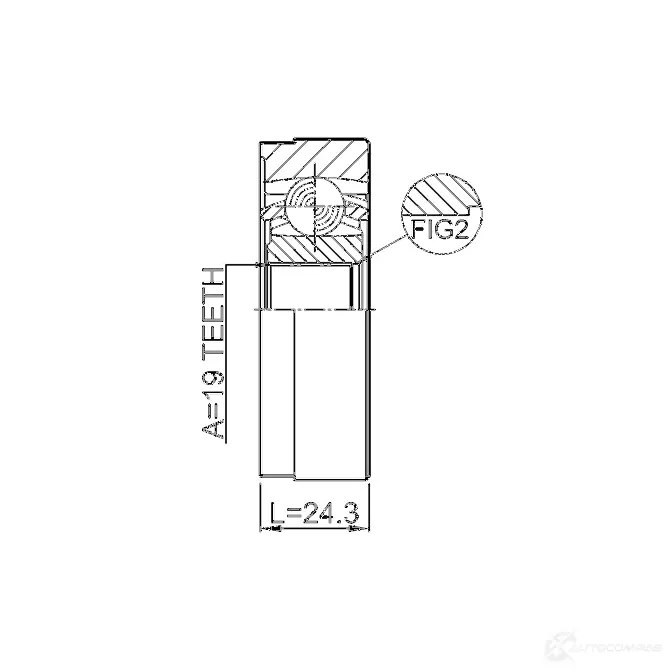 Шрус FEBEST XMWJ M 4056111118666 2711XC60SHA 1270601210 изображение 1