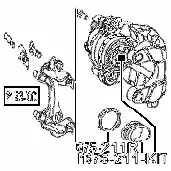 Ремкомплект суппорта FEBEST 2475megr B Z1SNW9 1436947873 изображение 1