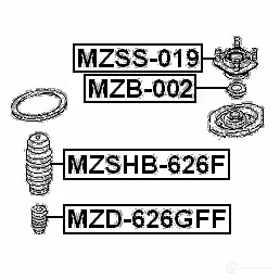 Крепление амортизаторов FEBEST mzss019 8EMRS WM 4056111013961 3828068 изображение 1