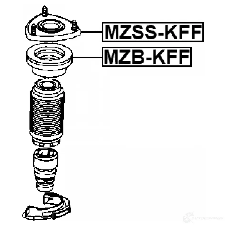 Крепление амортизаторов FEBEST mzsskff 1439007867 KFORFR D изображение 1