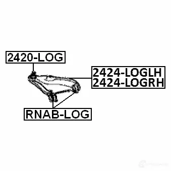 Рычаг FEBEST 4056111049267 D4 0O0 2424loglh 3825158 изображение 1