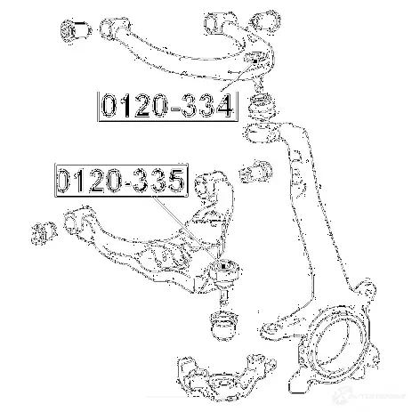 Шаровая опора FEBEST YA 4BR 3821046 0120335 4056111050102 изображение 1