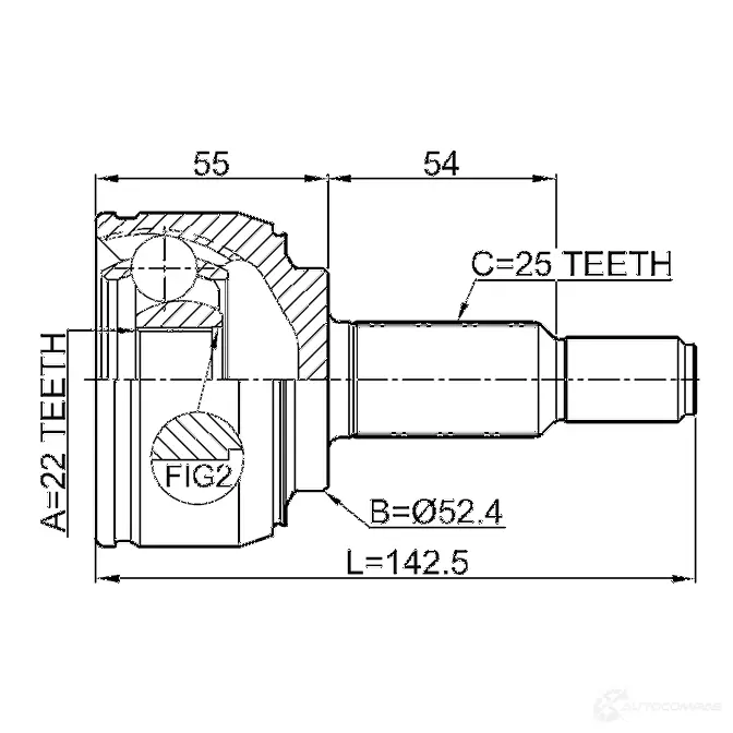 Шрус граната FEBEST 2410scenii 4056111118277 Z0 6MBC3 3825139 изображение 1