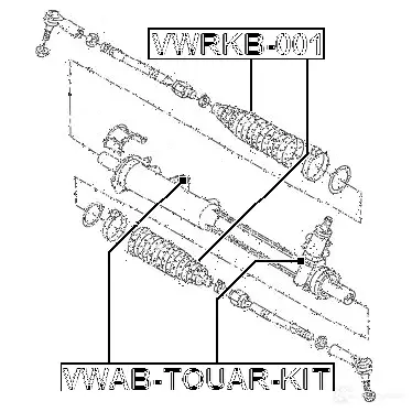 Пыльник рулевой рейки FEBEST ZGT0 F vwrkb001 1424889923 4056111031125 изображение 1