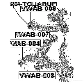 Рычаг FEBEST 3825096 2324touaruf 4056111094601 54CVI JR изображение 1