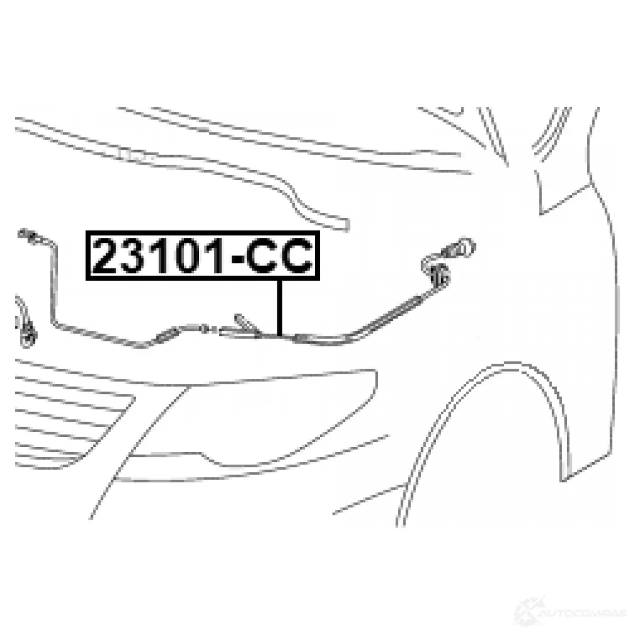 Трос капота FEBEST 23101cc JM3 EY 1437403900 изображение 1