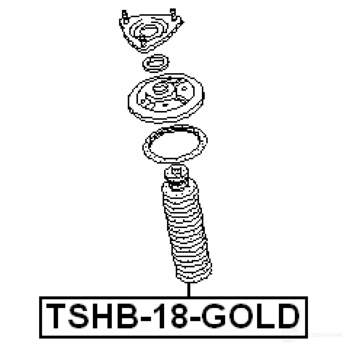 Пыльник амортизатора FEBEST tshb18gold QP NT0J 3830305 4056111009469 изображение 1