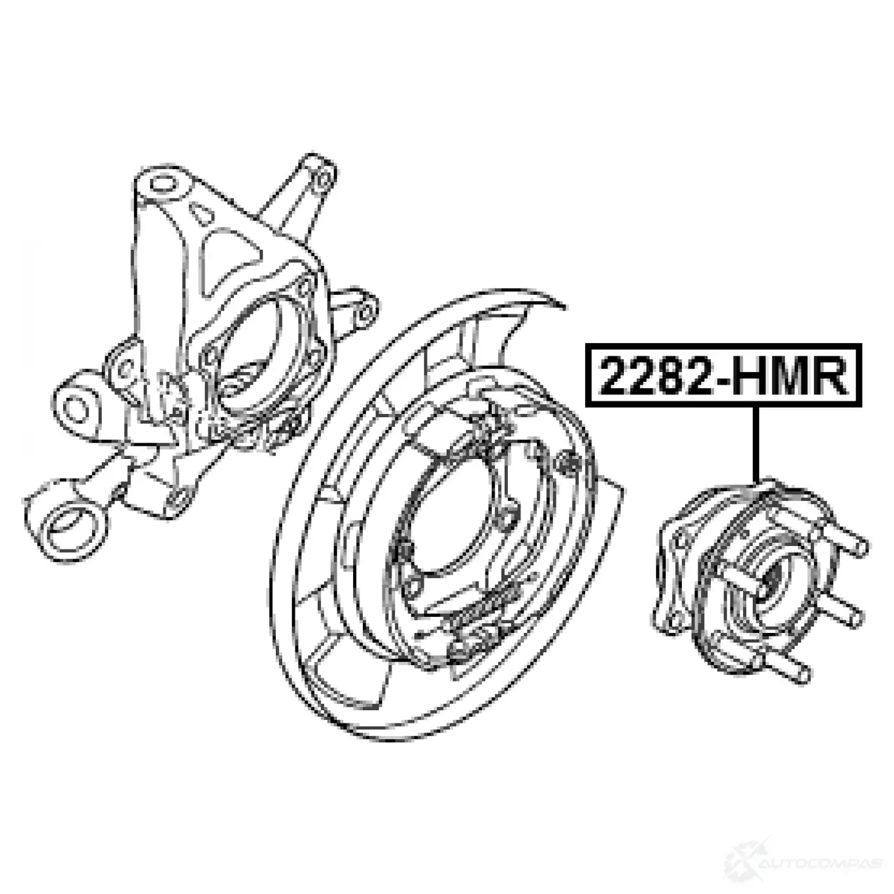 Ступица колеса FEBEST J6C EP 2282-HMR 1440023285 изображение 1