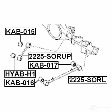 Рычаг FEBEST 4056111041568 2225sorup 3824990 4JMK1 Y изображение 1