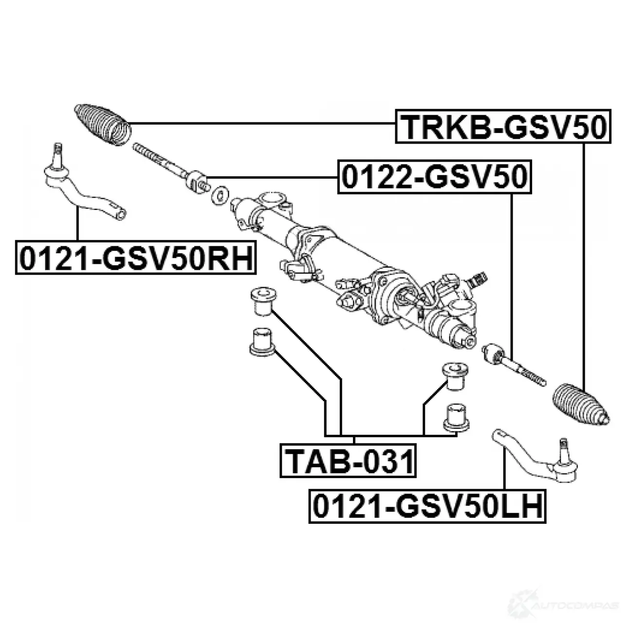 Пыльник, рулевое управление FEBEST TRKB-GSV50 1440023659 Z 6SIW изображение 1