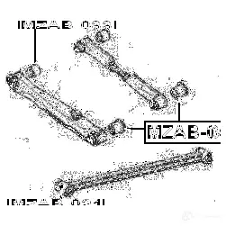 Сайлентблок FEBEST 1424431062 4056111001449 C1MX 4 mzab021 изображение 1